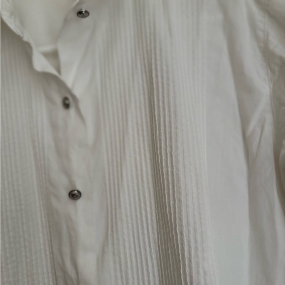 TALBOTS VINTAGE BUTTON UP SHIRT SIZE S WHITE - Picture 3 of 7